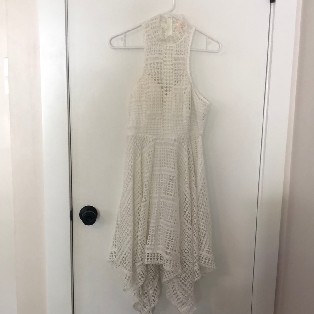 White lace dress